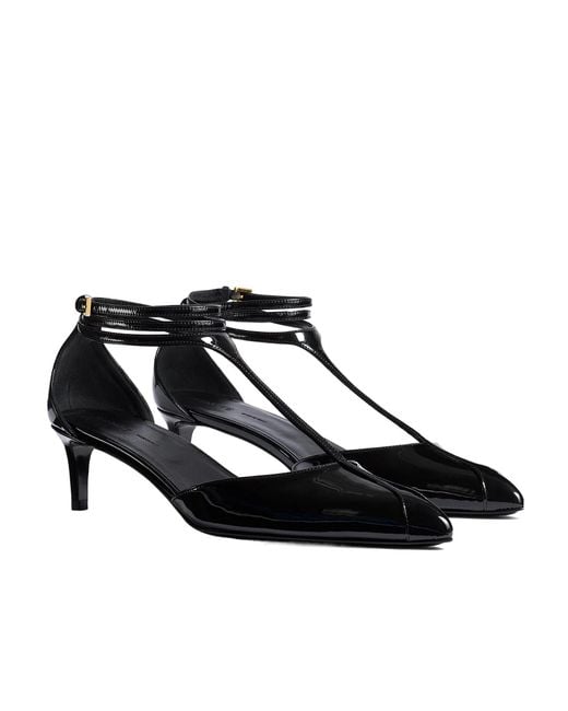 Khaite Black Mia Pointed-Toe Pumps