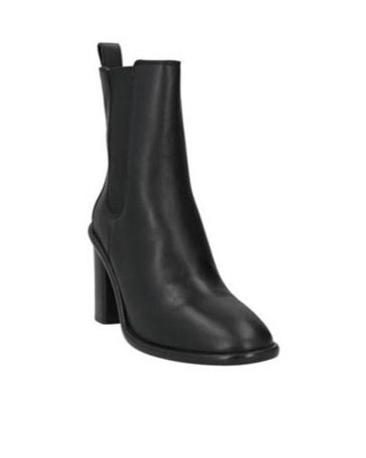 Isabel Marant Black Minimal Solid Color Ankle Boots