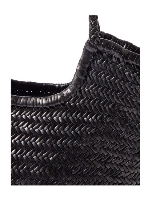 Dragon Diffusion Black Ns Diagonal Triple Jump Handwoven Tote Bag