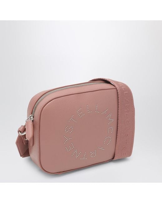 Stella McCartney Pink Logo Camera Crossbody Bag