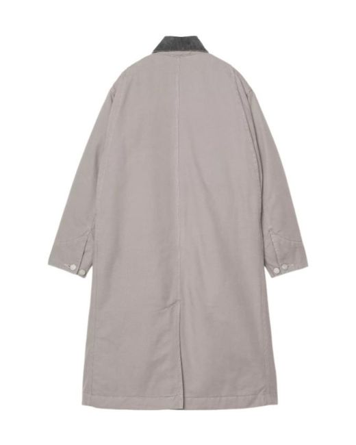 Carhartt Gray Corduroy Quilted Coat