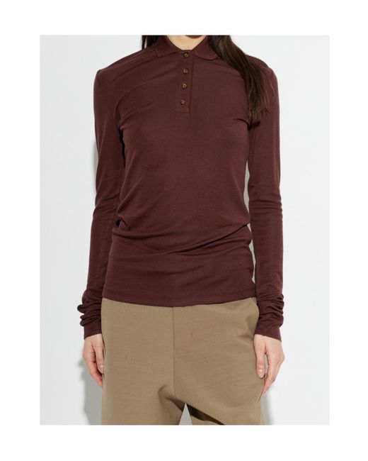 Entire studios Purple Long-Sleeve Polo Shirt for men