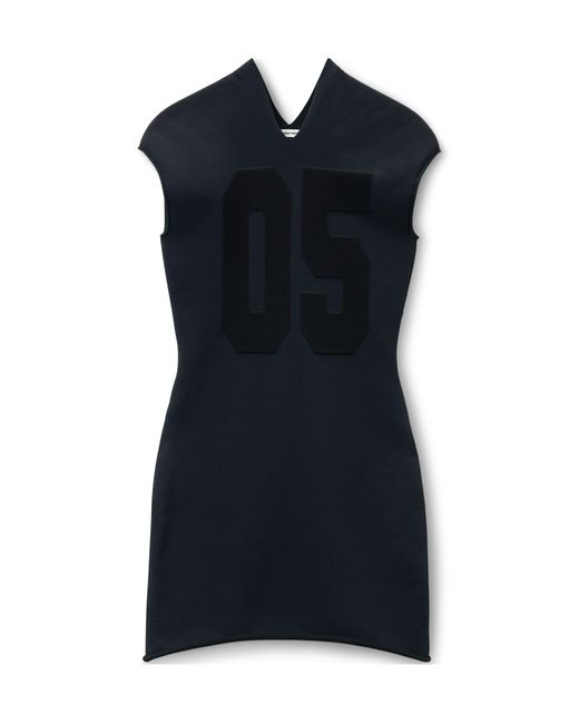 Alexander Wang Blue Jacquard Logo Mini Dress