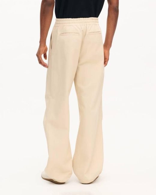 KENZO Natural Loose Fit Elastic-Waist Pants for men