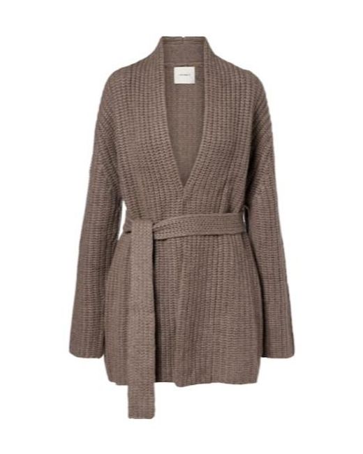 Lisa Yang Brown Jacqueline Cashmere Cardigan