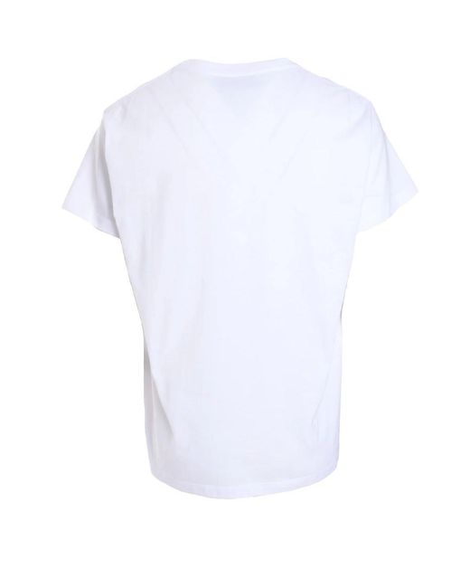 N°21 White Short-Sleeved Crewneck T-Shirt for men