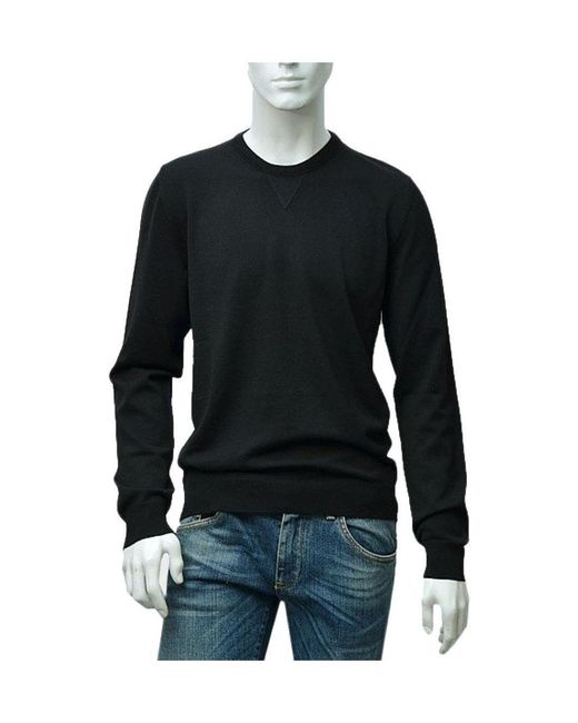 Gucci Black Round-Neck Knitted Pullover for men