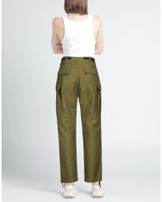 Rag & Bone Green Plain Color Drawstring Cuff Cargo Pants
