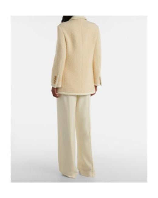 Altuzarra Natural Wool And Cotton Coat