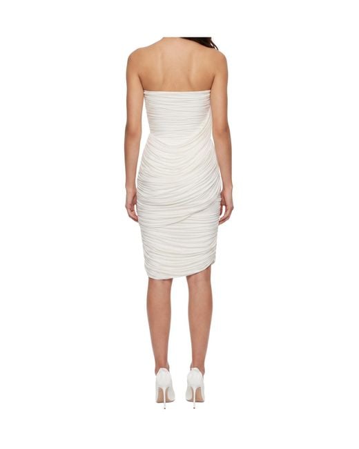 Alex Perry White Off-The-Shoulder Dress