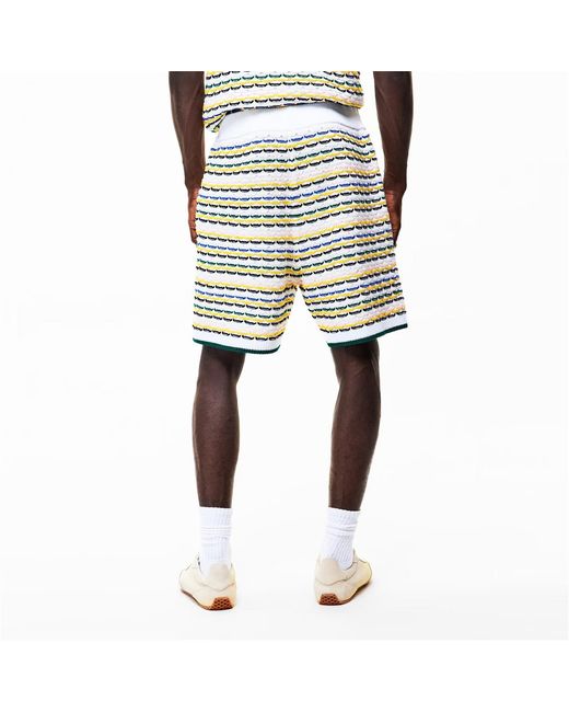 Casablanca White Logo Patch Shorts for men