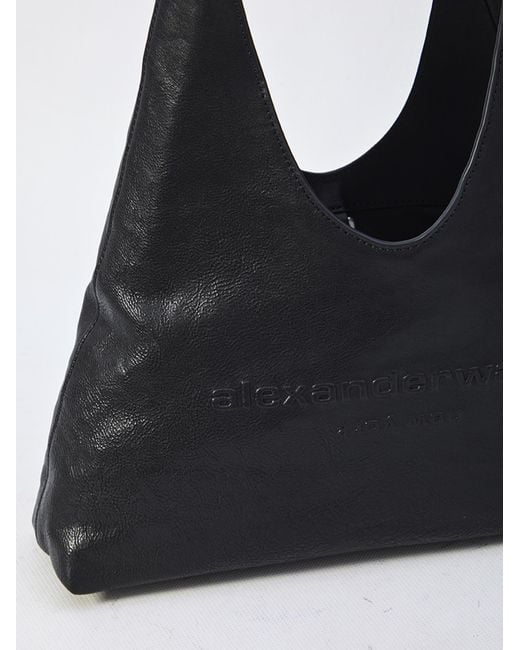 Alexander Wang Black Logo Embossed Pike Bag