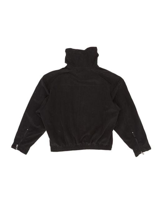 Magda Butrym Black High Neck Belted Bomber Jacket