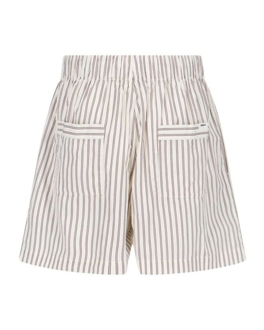 Tekla Multicolor Striped Sleep Shorts for men