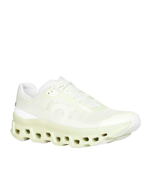 On Shoes White Round-Toe Sneakers for men