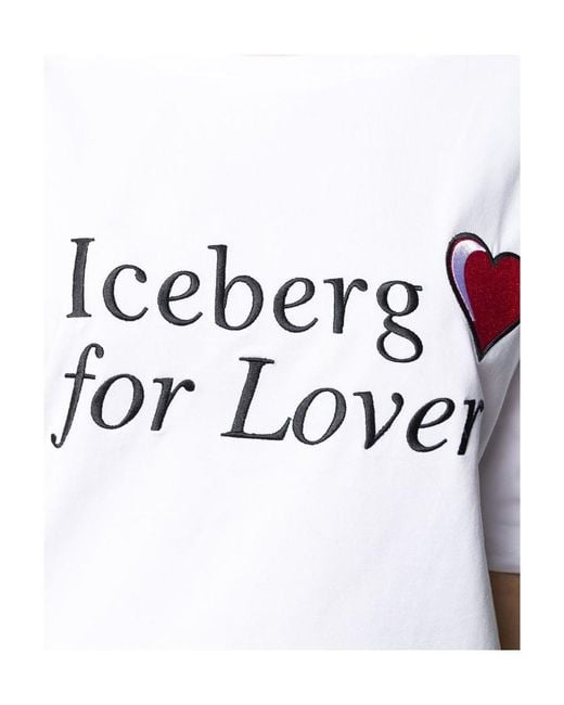 Iceberg White Printed T-Shirt