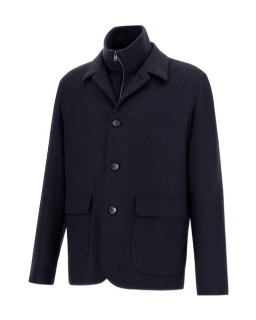 Herno Blue Resort Blazer for men
