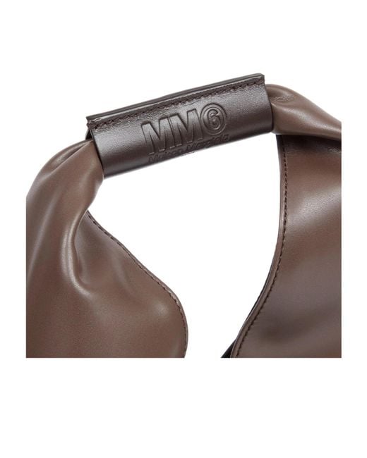MM6 by Maison Margiela Brown Japanese Logo Detailed Tote Bag