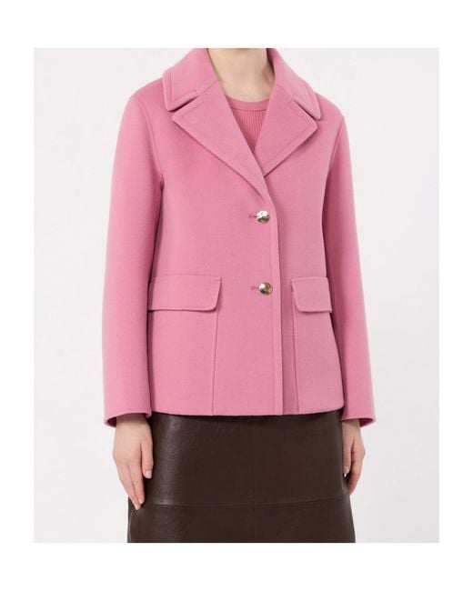 Max Mara Pink 'S Smmsissy Button-Up Coat