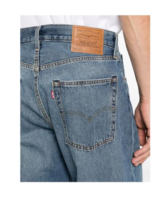 Levi's Blue 578 Baggy Wide-Leg Jeans for men
