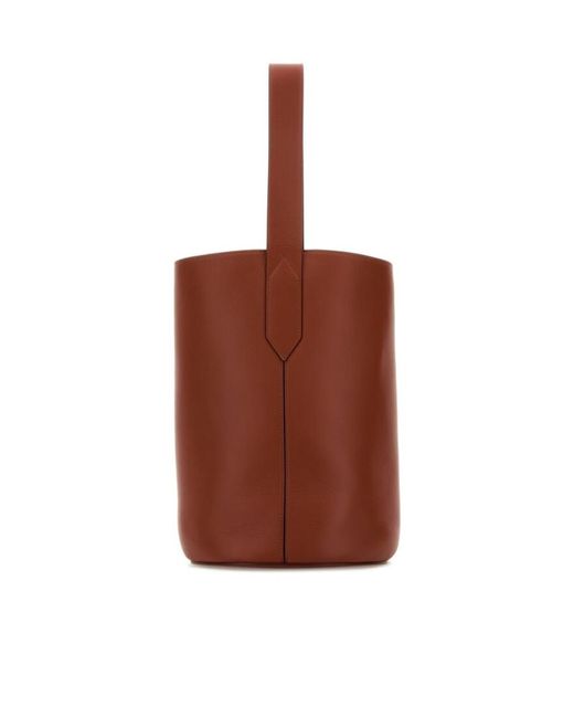 J&m Davidson Brown Quiver Bucket Bag