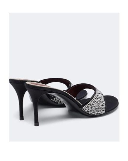 Magda Butrym Multicolor Embellished Satin Thong Sandals