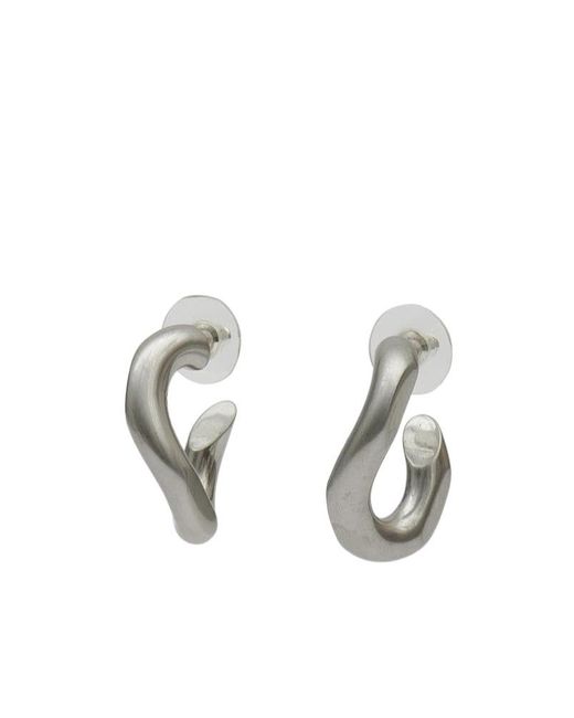 Isabel Marant Metallic Logo-Engraved Earrings