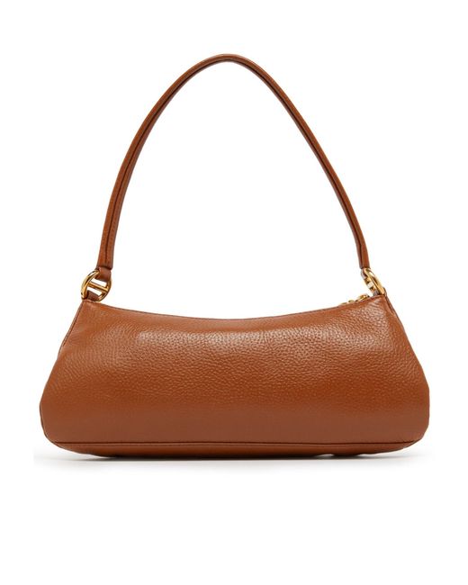 Chloé Brown Logo Shoulder Bag