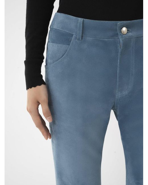 Chloé Blue Horn Casual Pants