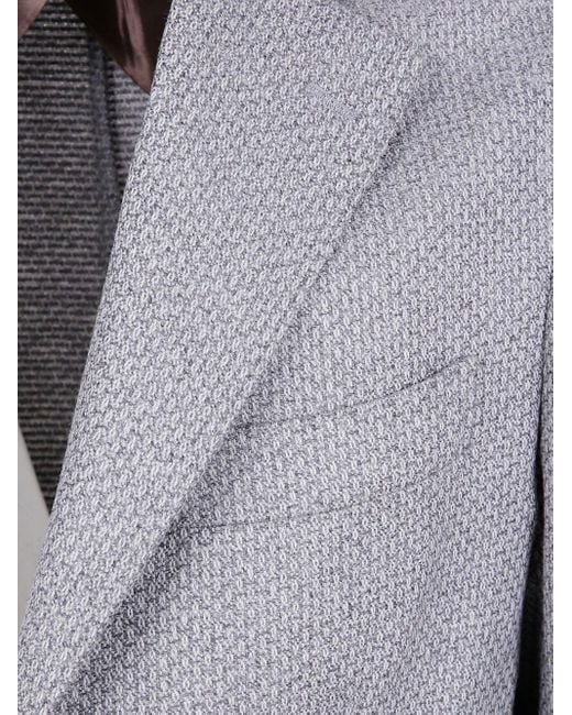 Barba Napoli Gray 'Bactive Mono' Jacket for men