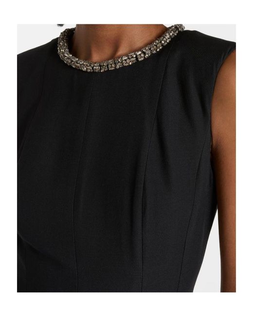 Roland Mouret Black Embellished Dress