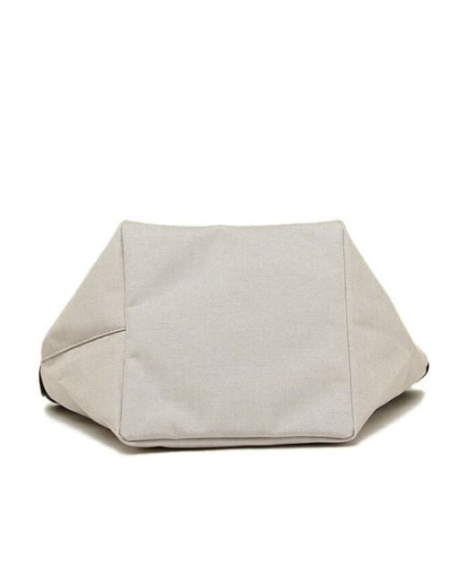 Herve Chapelier Brown Logo Handbag