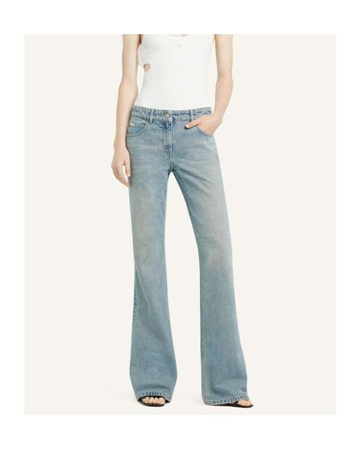 Courreges Blue Bootcut Jeans
