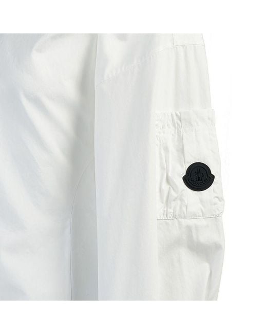 Moncler White Puff-Sleeve Shirt