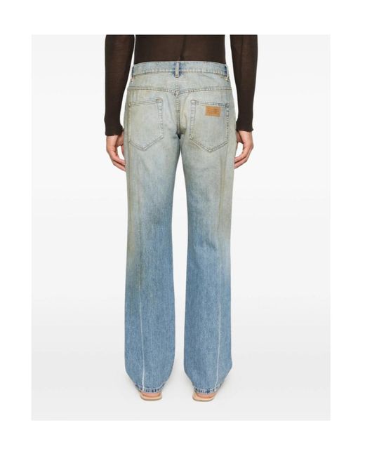 MM6 by Maison Margiela Blue Five-Pocket Jeans for men
