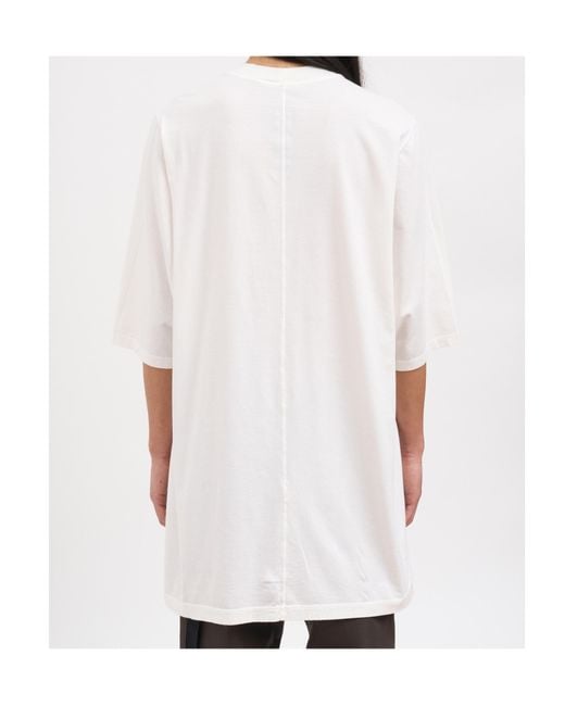 Rick Owens White Ss T-Shirt for men