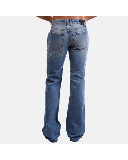Off-White c/o Virgil Abloh Blue Slim-Fit Flared Jeans