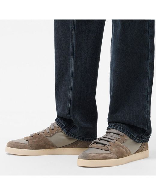 Prada Gray Low-Top Sneakers for men