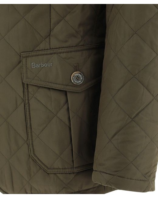 Barbour Green Lutz Quilted Jacket for men
