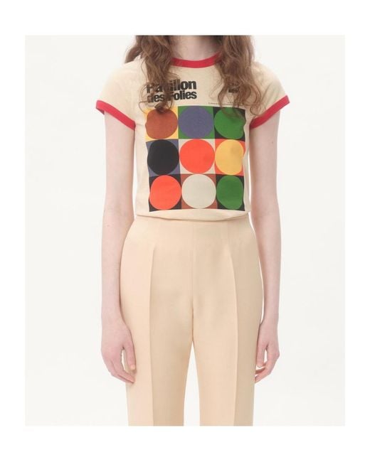 Valentino Pink Printed Cotton Jersey T-Shirt