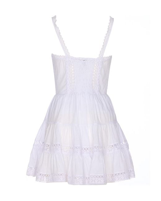 Charo Ruiz White Lenora Short Dress