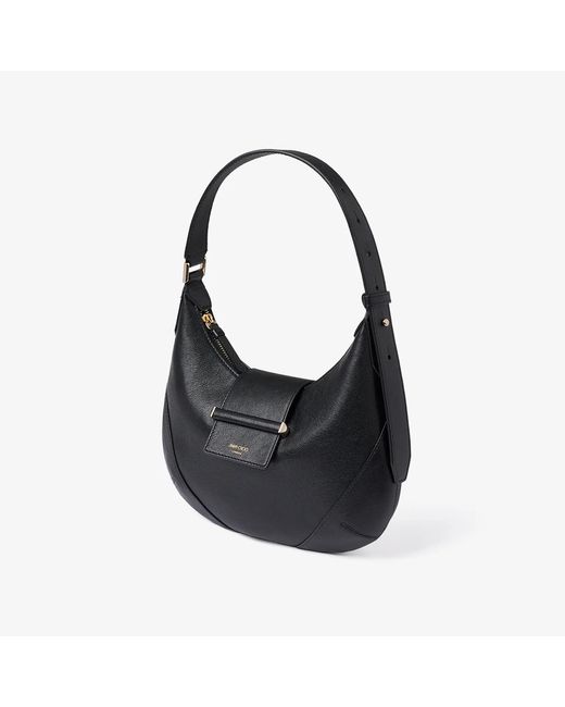 Jimmy Choo Black Bar Hobo Small