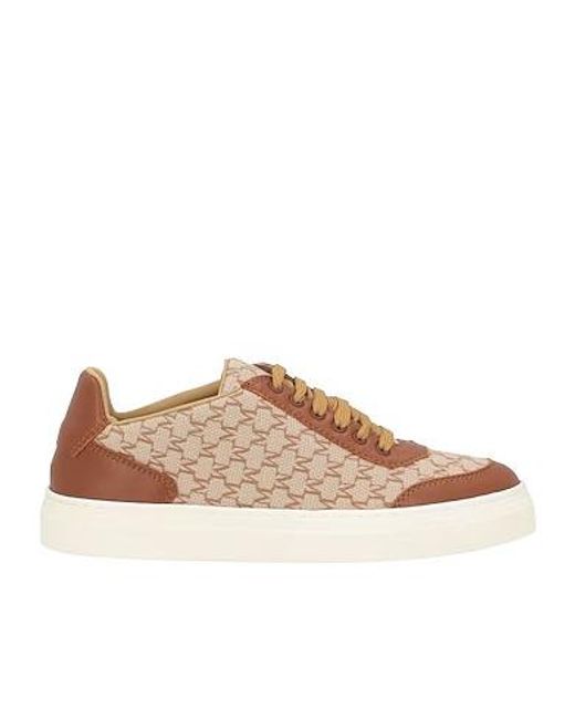 Max Mara Brown Logo-Print Trainers