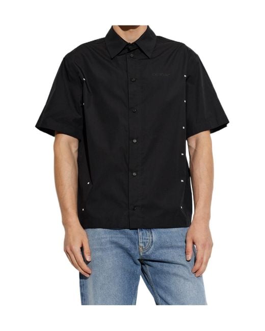 Off-White c/o Virgil Abloh Black Shirt With Logo for men