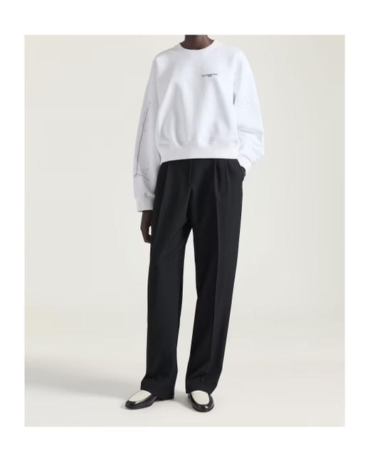 Givenchy White Logo Sweatshirt