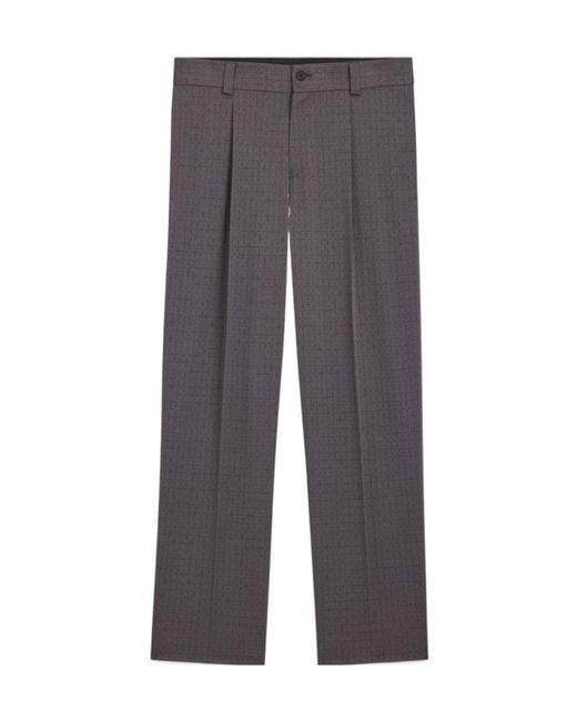 Boss Gray Belt Loop Casual Pants for men