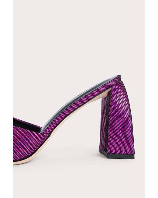 By Far Purple Michel Slip-On Sandals