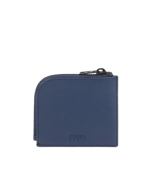 KENZO Blue Paris Leather Wallet for men