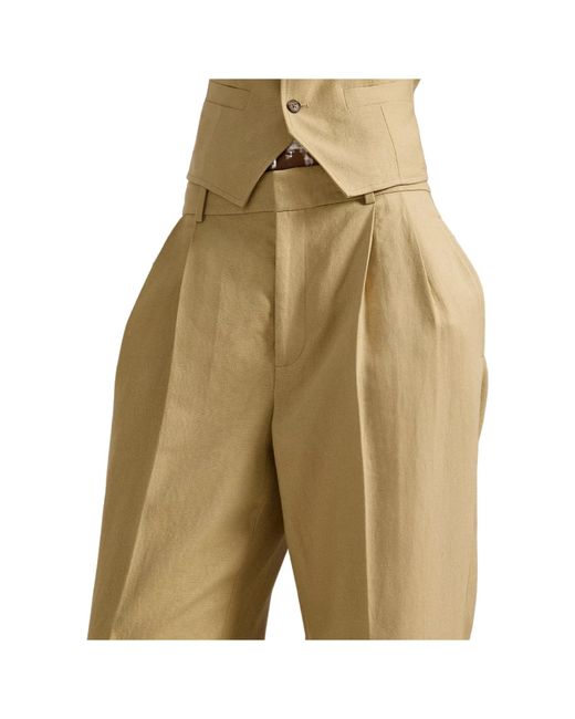 Polo Ralph Lauren Natural Pleated Casual Pants for men