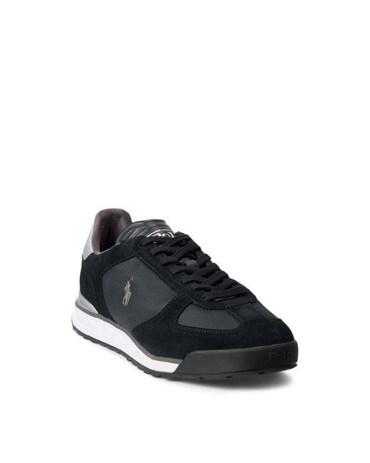 Polo Ralph Lauren Black Simple Versatile Sneakers for men